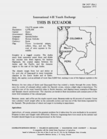 International 4-H youth exchange: This is Ecuador