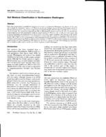 Soil Moisture Classification in Northwestern Washington