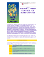 Chemical Weed Control for Home Grounds