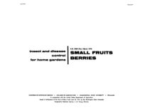 Insect and disease control for home gardens: Small fruits, berries