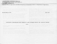 Control program for insects and other pests of truck crops for commercial growers