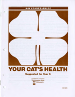 4-H leader guide: Your cat's health suggested for year 5