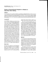 Decline of Second-Growth Douglas-fir in Relation to Great Blue Heron Nesting