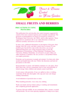 Small Fruits and Berries: Insect and Disease Control for Home Gardens