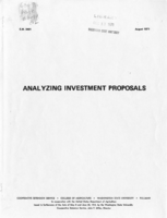 Analyzing investment proposals