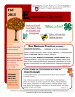 Extension Educator, Fall 2015