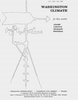 Washington climate for these counties: Adams, Lincoln, Spokane, Whitman