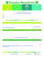 Tuesday Newsletter, October 10, 2017