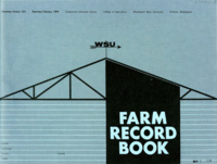 WSU farm record book