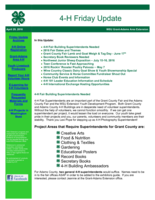 4-H Friday Update, April 29, 2016