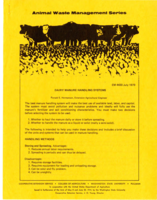 Dairy manure handling systems