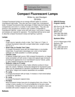 Compact Fluorescent Lamps