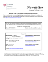 Garfield County Extension Newsletter, January-February 2020