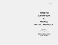 Rates for custom work in irrigated central Washington
