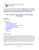 WSU Extension Puget Sound Forest Stewardship E-Newsletter, June 2011