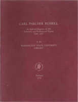 Carl Parcher Russell; an indexed register of his scholarly and professional papers, 1920-1967, in the Washington State University Library.