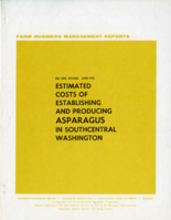 Estimated costs of establishing and producing asparagus in South Central Washington