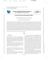 Fracture-Directed Steerable Needles