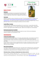 CloverGram, October 15, 2015