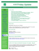 4-H Friday Update, May 10, 2019
