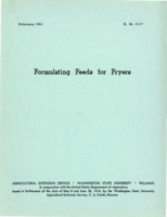 Formulating feeds for fryers