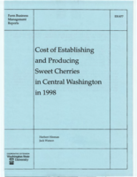 Cost of establishing and producing sweet cherries in Central Washington in 1998