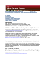 Master Gardener Program Newsletter, February 2011