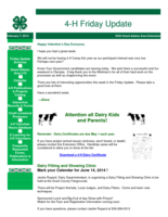 4-H Friday Update, February 14, 2014