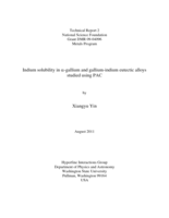 Indium solubility in α-gallium and gallium-indium eutectic alloys studied using PAC