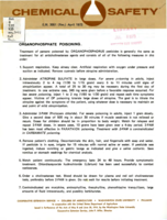 Chemical safety: Organophosphate poisoning