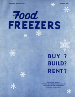Food freezers: Buy? Build? Rent?