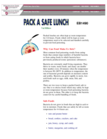 Pack a Safe Lunch
