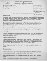 The care of upholstered furniture