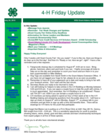 4-H Friday Update, July 24, 2015