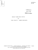 Control of insects and mite pests of tree fruits: Home orchard
