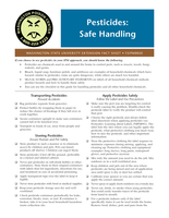 Pesticides: Safe handling