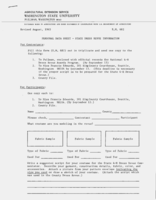 Personal data sheet- State dress revue information