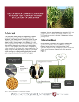 End-of-season corn stalk nitrate-nitrogen test for post-harvest evaluation: A case study