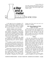 A liter and a meter: The metric system