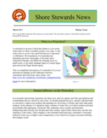Shore Stewards News, Kitsap County, WA, March 2013