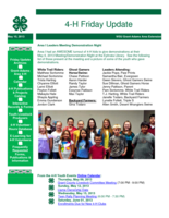 4-H Friday Update, May 10, 2013