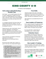 King County 4-H, September 2019