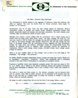 Environmental education series: An introduction to our environment