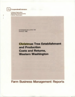 Christmas tree establishment and production costs and returns: Western Washington