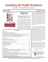 Sustaining the Pacific Northwest, January 2003