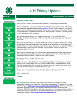 4-H Friday Update, May 3, 2013