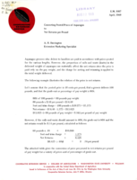 Converting posted prices of asparagus to net returns per pound