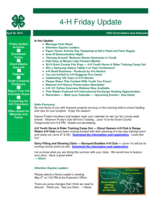 4-H Friday Update, April 25, 2014