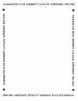 College catalog, 1981 Supplement