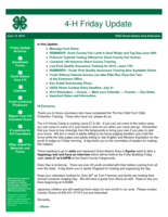 4-H Friday Update, June 13, 2014